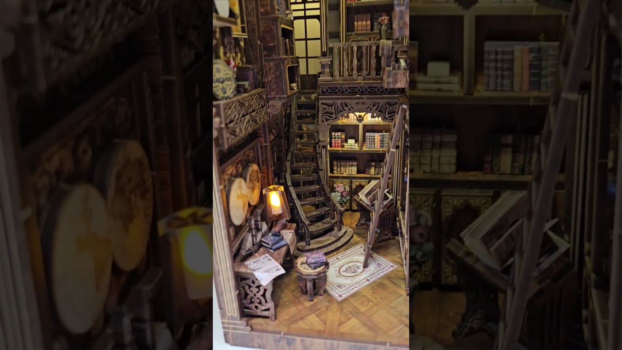 Antique Book Collection Room book nook kit