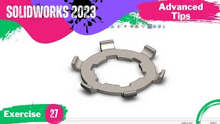 SolidWorks Exercise for Beginners #27 | SolidWorks Tutorials