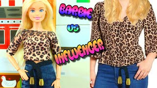 How to Make Influencer Clothes for your Barbie - Super Easy, Pants, Blouse, Skirt, Dress, etc