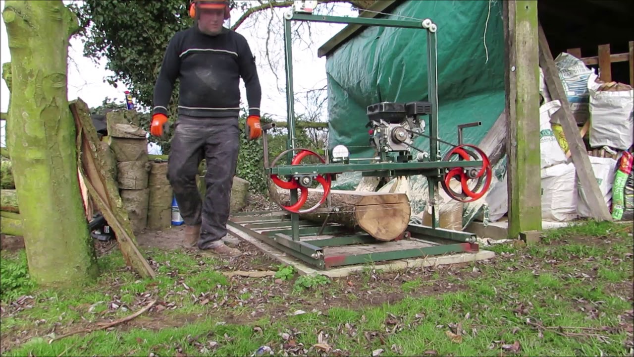 Home Made Bandsaw Sawmill YouTube