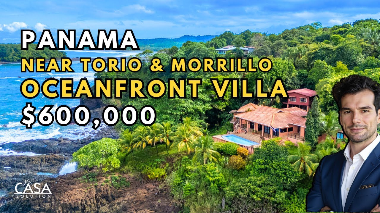 Next to Surf Oceanfront Villa For Sale Next to Morillo, Veraguas, Panama | $600,000  | 5BR 5BA