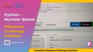 Python Number Based | Fresco Play Milestone Solution