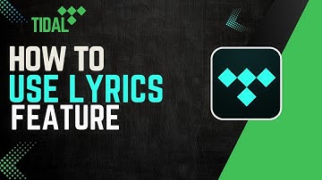 How To Use Tidal Lyrics Feature
