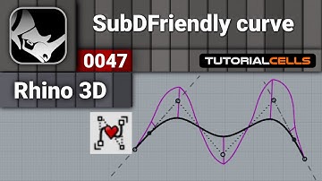 0047. SubDFriendly  ( subdivision friendly ) curve in rhino