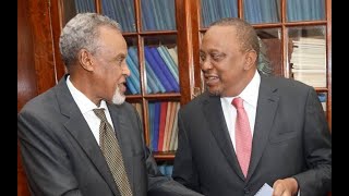 EXCLUSIVE! SEE; UHURU, RAILA RECEIVE MUCH AWAITED BBI REPORT AT STATE HOUSE
