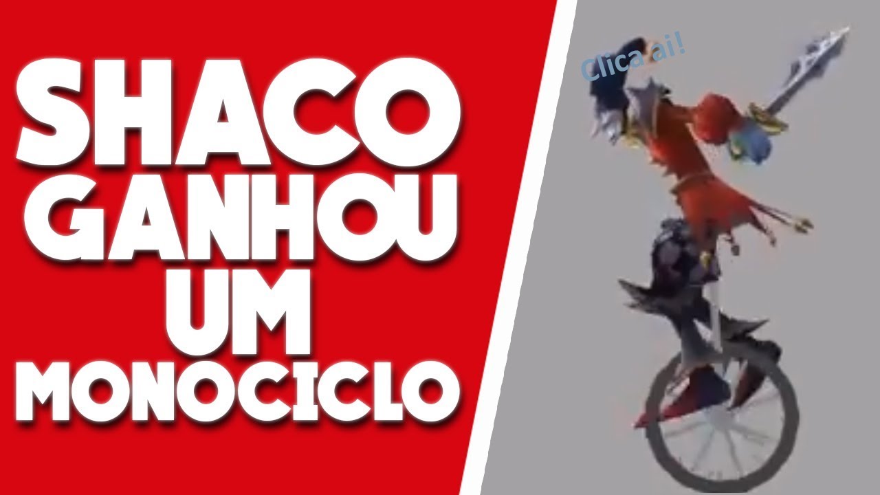 SE O SHACO ERA SHATO, IMAGINA AGORA COM 1 MONOCICLO? UPDATE GRÁFICO DO SHACO! lolzinho br