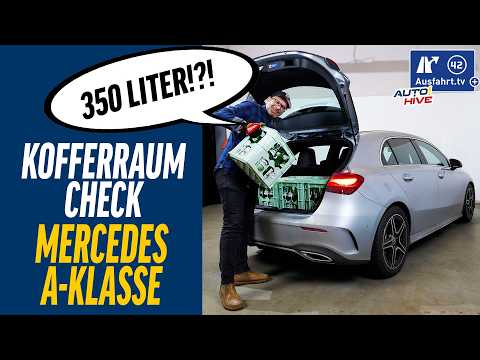 Trunk check: Mercedes-Benz A-Class W177 - what fits in the trunk? Bicycle, ladder, suitcase?