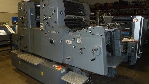 Used Heidelberg MOZP E two colour offset printing machine for sale   Gab Supplies Ltd   1986