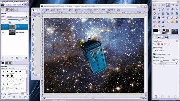 Make a spaceship jump to warp speed in GIMP (tutorial) (Doctor Who)