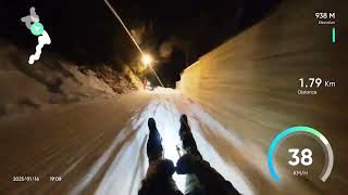 Nachtrodeln am Hexenritt in Söll (16.01.2025) - 2. Abfahrt
