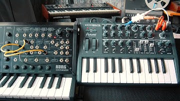 MicroBrute feat. MS-20 mini by LIQUID LIMBS