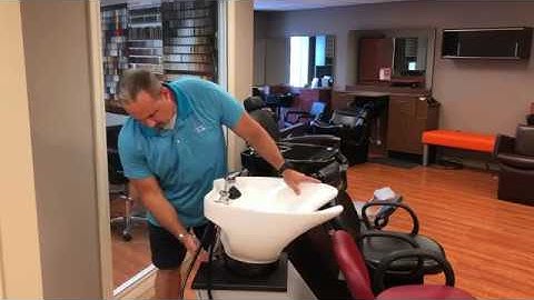 Tilting Shampoo Bowl Mechanism Range of Motion and Tension Adjustment