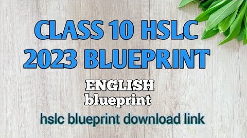Class 10 HSLC Blueprint 2023 | English blueprint with download link | Seba blueprint 2023 #gyanpanda