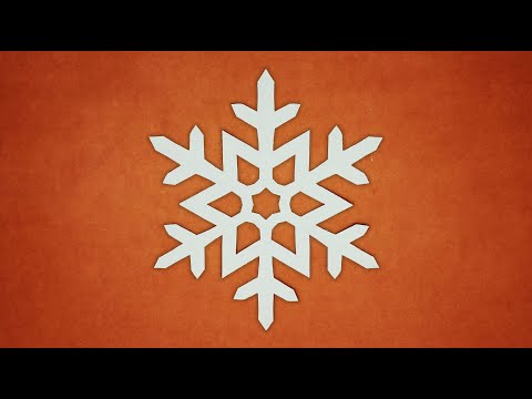 Paper Snowflake in 3 minutes crafts - Christmas DIY decorations