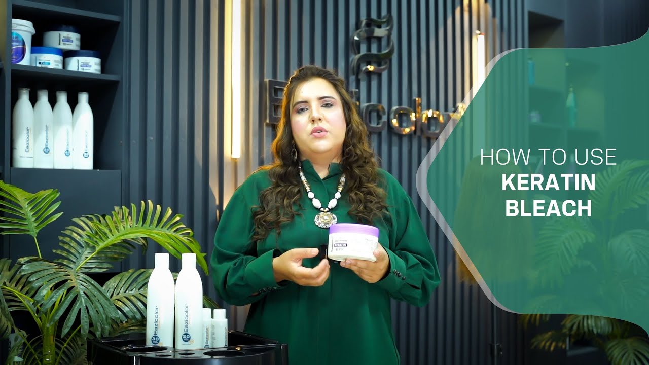 What is Eazicolor Keratin Bleach How to use Keratin Hair Bleach YouTube