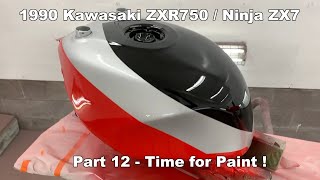 1990 Kawasaki ZXR750 Restoration - Part 12 - PAINT !! - YouTube
