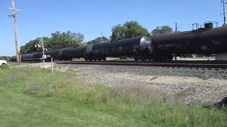 Norfolk Southern Eastbound Ethanol Train led by BNSF 9157 at Goshen Indiana (7-23-26)