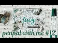 penpal with me #12 | green dragonfly botanical theme