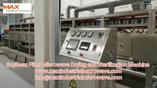 Soybean fiber microwave drying and Sterilization Machine
