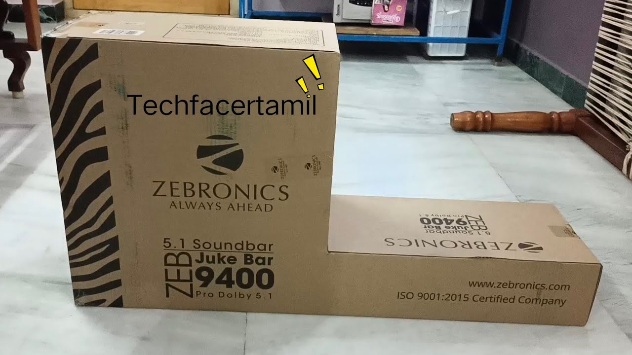 Zebronics ZEB-Juke Bar 9400 Pro Tamil Unboxing and Demo — 525W Dolby 5.1