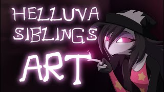 Helluva Boss Loona + Octavia Art timelapse