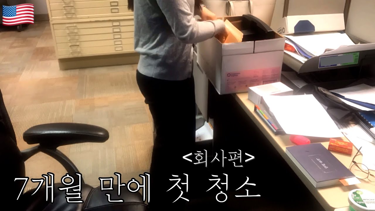 [ENG] Cleaning my office 1st time in 7 months (time lapse) | 봄맞이 회사 청소 타임랩스 | 김고기 vlog by goki #22