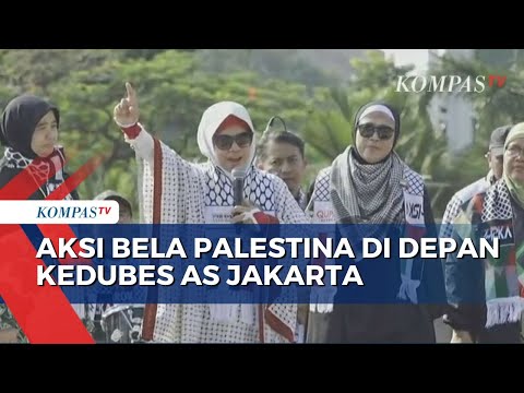 Majelis Ormas Islam Gelar Aksi Bela Palestina di Kedubes AS Jakarta, Tuntut Gencatan Senjata!