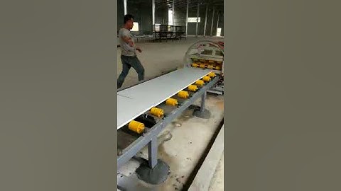 quartz stone cutting calibrating and polishing line 2