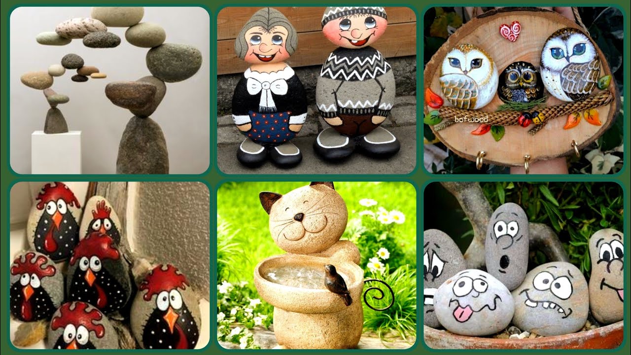 most beautiful amazing creative pebble craft ideas 2023