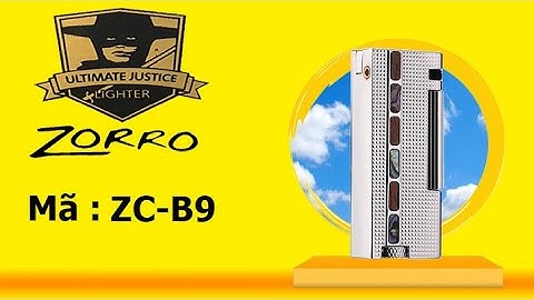 Hộp Quẹt xăng đá nguyên khối chính hãng Zorro ZC-B9 chất lượng cao