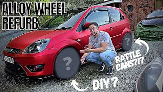 Alloy Wheel Refurb on my MK6 Fiesta ST150 | *DIY* | *RATTLE CANS* | **2K CLEAR**