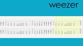 Weezer – Buddy Holly | Full Guitar Play-Along with TAB - E Flat Tuning