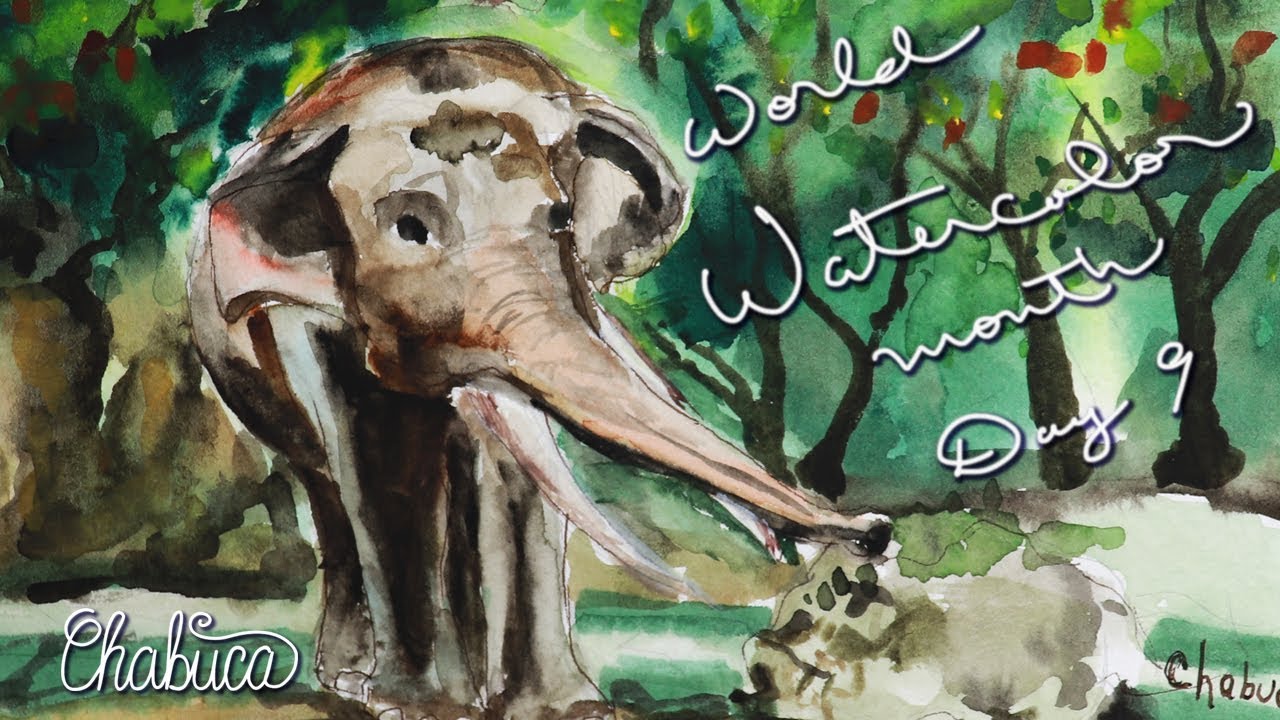 HOW TO PAINT AN ELEPHANT IN WATERCOLOR YouTube