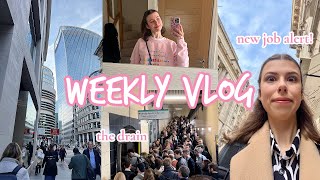 STUDENT ACTUARY VLOG #10 | new job nerves & London Underground chaos