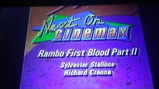 Next On Cinemax Bumper Rambo First Blood Part 2 1985