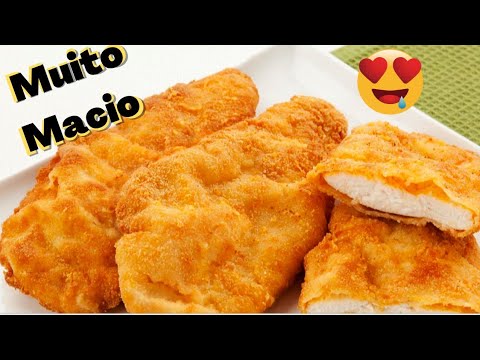 filé de frango a milanesa | MUITO MACIO e saboroso