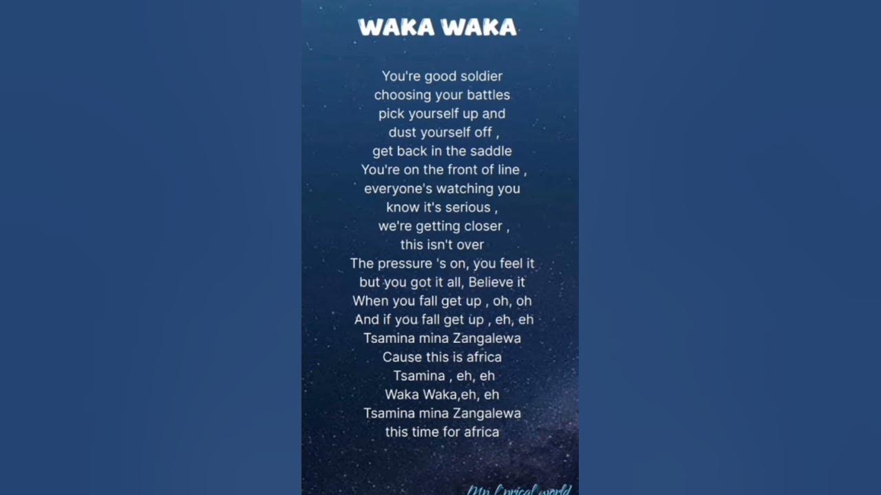 WAKA WAKA (This Time for Africa)- Shakira lyrics #wakawaka #lyrics #shorts #ytshorts #bestsong WAKA WAKA (This Time for Africa)- Shakira lyrics #wakawaka #lyrics #shorts #ytshorts #bestsong