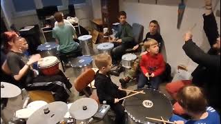 Orkiestra recyklingowa MDK4 BYDGOSZCZ próba