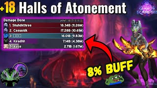 Testing Out Vengeance Buffs! | +18 Halls of Atonement VDH PoV!