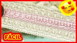 MINI LACO COM PASSAMANARIA RAPIDO E FACIL MINI TIE WITH PASSAMANARIA FAST AND EA