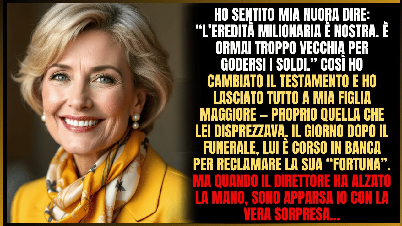 Mia nuora disse: “Il milione è nostro!” — ma non immaginava la sorpresa che l’attendeva…