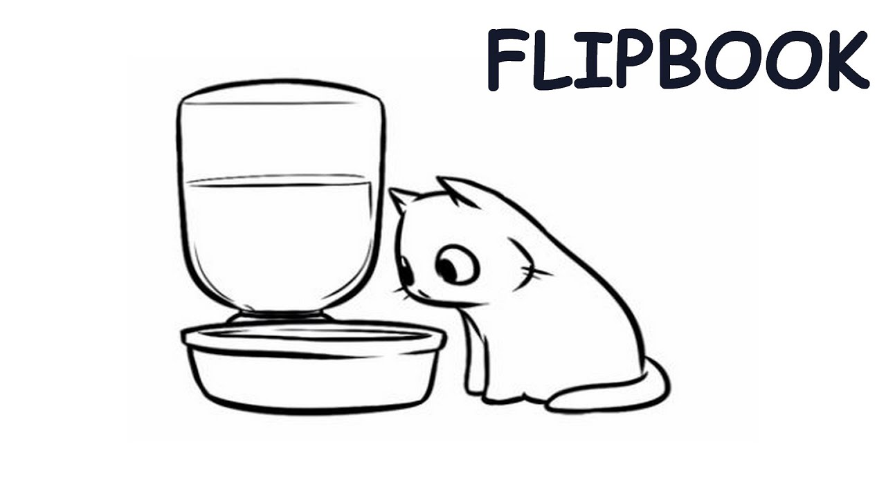 Флипбук КОТ удивлен / Flipbook cat is surprised / animation / Flipbook