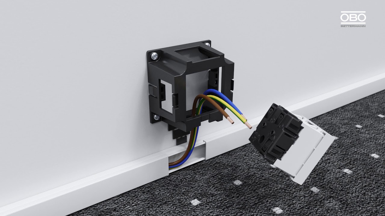 WDK műanyag vezetékcsatorna szerelési videó – OBO Bettermann