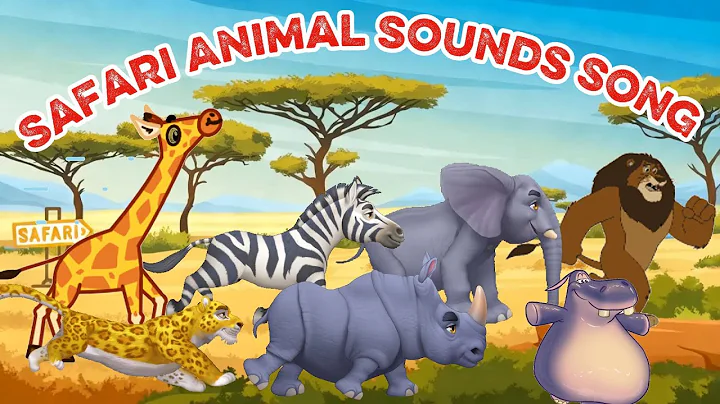 Safari Animal Sounds Song 0817 | Nursery Rhymes | Little Trunky Learns
