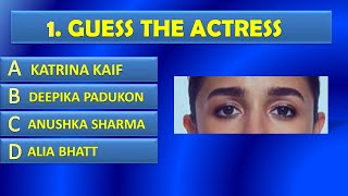 Guess The Actress By Eyes Challenge 😜| Guess The Bollywood actress | Puzzle Gang FT @triggeredinsaan
