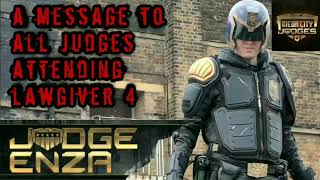 A message to judges attending lawgiver 4