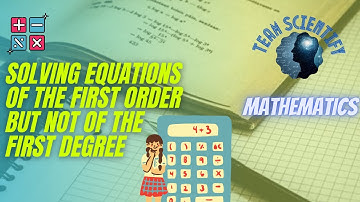 Solving Equations of the First Order but not of the First Degree