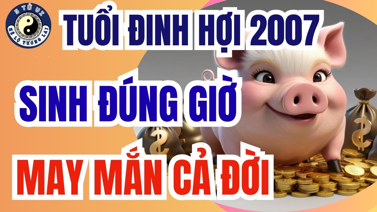 Tuổi Đinh Hợi 2007 sinh giờ này cầu gì được nấy, cả đời may nắn, phú quý giầu sang