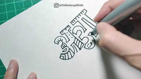 Devanagari Letters Doodle 1 | Chaitanya Gokhale Calligraphy