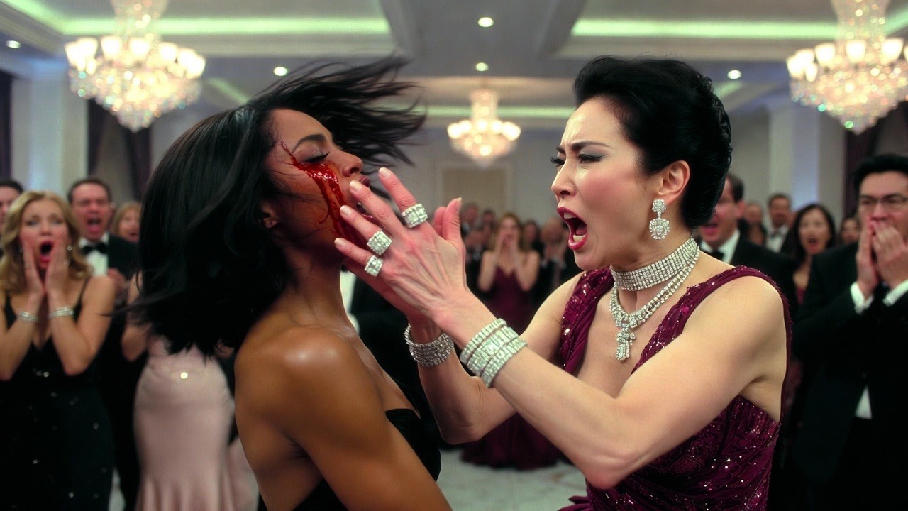 Rich Woman Slaps A Black Nurse at Charity Gala—Unaware She’s Engaged to a Korean Mafia Boss